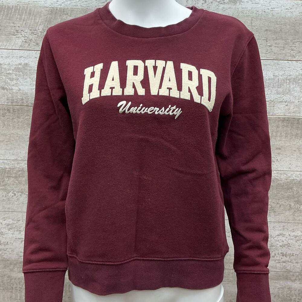Champion Harvard University Maroon Sweatshirt Size Medium